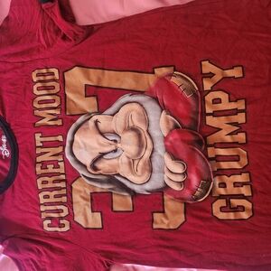 Disney Red Grumpy Short Sleeve Tee
